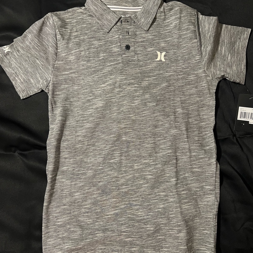 Hurley Heather Gray Kids Polo Shirt